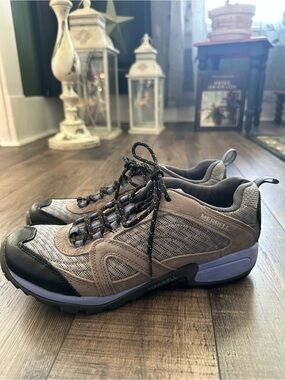 Merrell Womens Size 9.5 Hiking Shoes Gray Purple NICE
